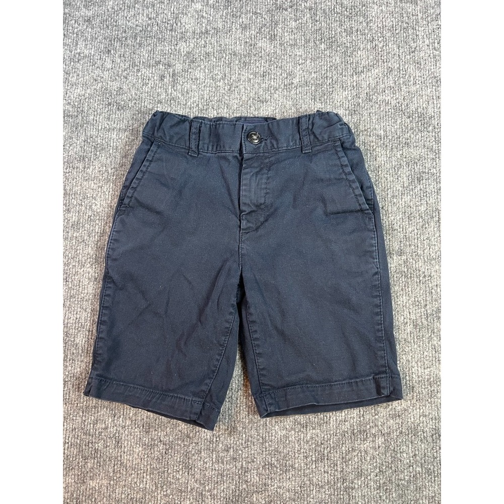 The Children's Place boys 6 navy chino shorts uniform classic prep minimalist